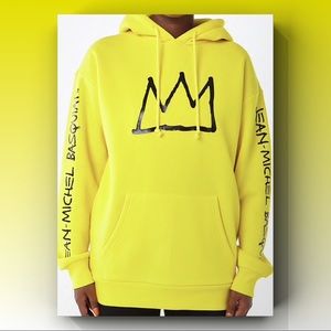 Jean-Michel Basquiat Yellow Hoodie Sweatshirt